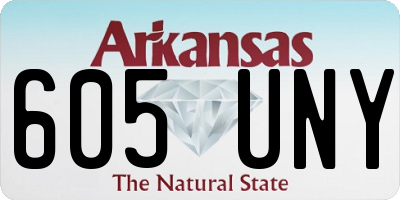 AR license plate 605UNY