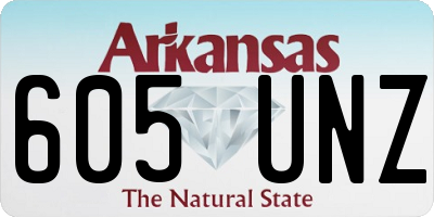 AR license plate 605UNZ