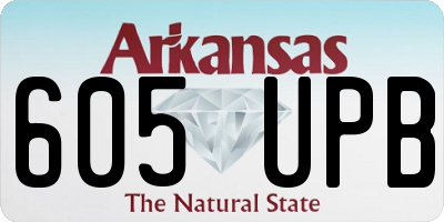 AR license plate 605UPB