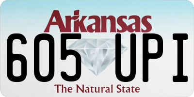 AR license plate 605UPI