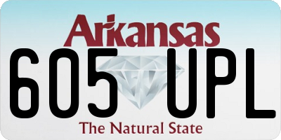 AR license plate 605UPL