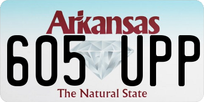 AR license plate 605UPP