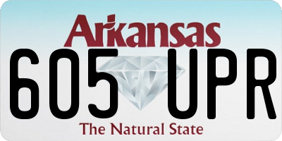 AR license plate 605UPR