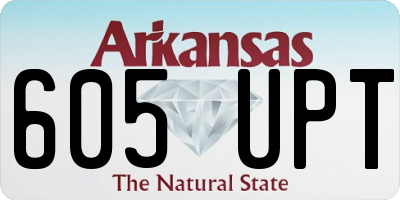 AR license plate 605UPT