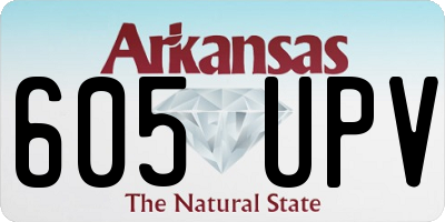 AR license plate 605UPV