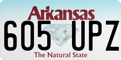 AR license plate 605UPZ