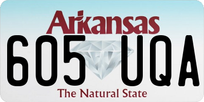 AR license plate 605UQA