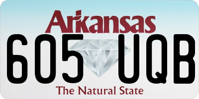 AR license plate 605UQB