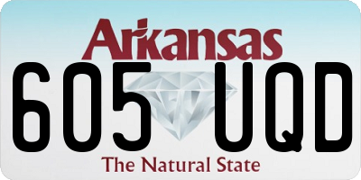 AR license plate 605UQD