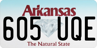 AR license plate 605UQE