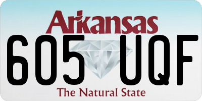 AR license plate 605UQF