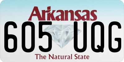AR license plate 605UQG