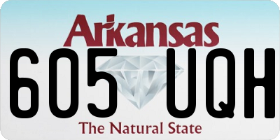 AR license plate 605UQH