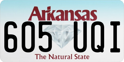 AR license plate 605UQI