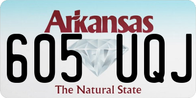 AR license plate 605UQJ