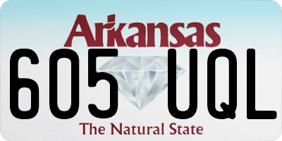 AR license plate 605UQL