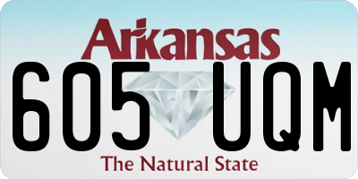 AR license plate 605UQM