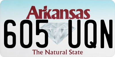 AR license plate 605UQN