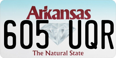 AR license plate 605UQR