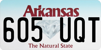AR license plate 605UQT