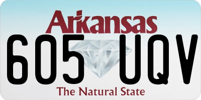 AR license plate 605UQV