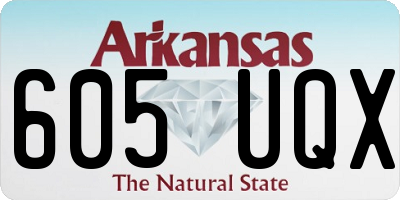 AR license plate 605UQX