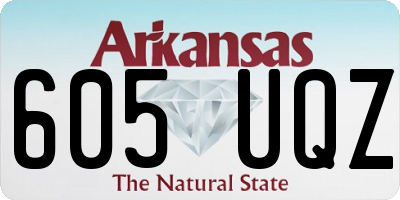 AR license plate 605UQZ