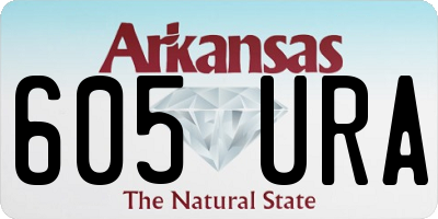 AR license plate 605URA