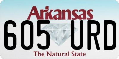 AR license plate 605URD