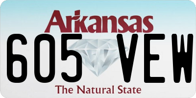 AR license plate 605VEW