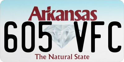 AR license plate 605VFC