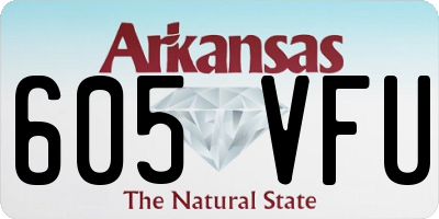 AR license plate 605VFU