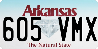 AR license plate 605VMX