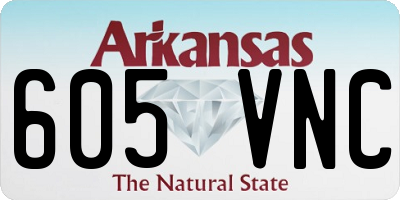 AR license plate 605VNC