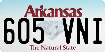 AR license plate 605VNI