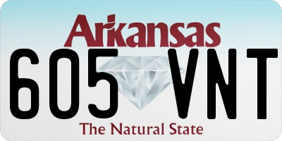 AR license plate 605VNT