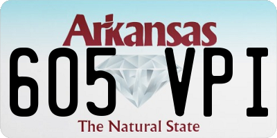 AR license plate 605VPI