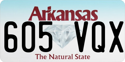 AR license plate 605VQX