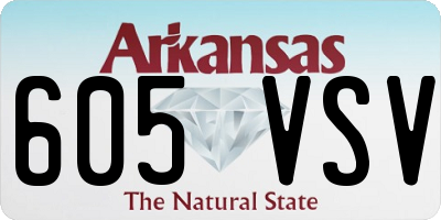 AR license plate 605VSV