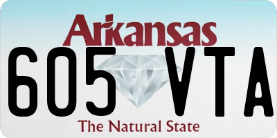 AR license plate 605VTA