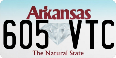 AR license plate 605VTC