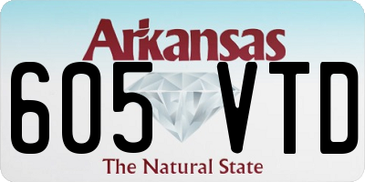AR license plate 605VTD