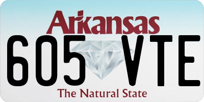 AR license plate 605VTE