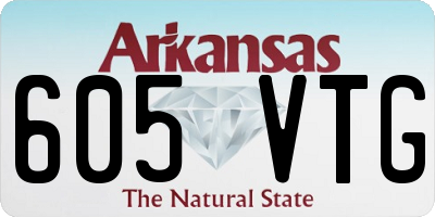 AR license plate 605VTG