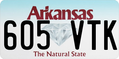 AR license plate 605VTK