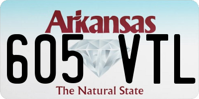 AR license plate 605VTL