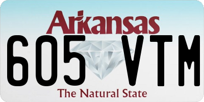 AR license plate 605VTM
