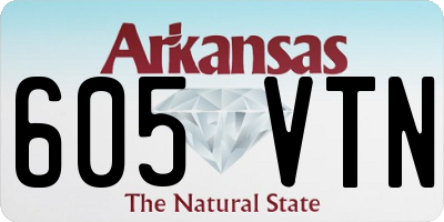 AR license plate 605VTN