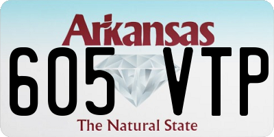 AR license plate 605VTP