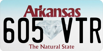 AR license plate 605VTR